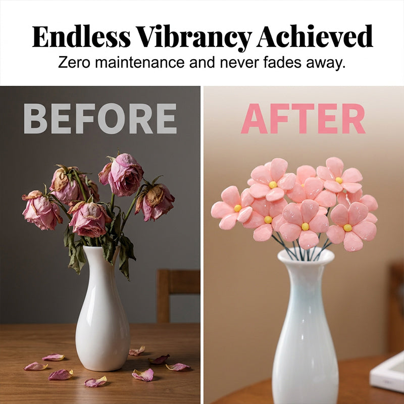 🥳 50% OFF! 🥳 Everlasting Ceramic Floral Decoration